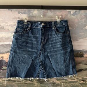 Old Navy Raw Hem Denim Skirt